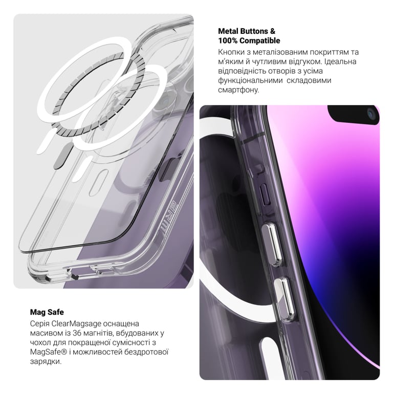 Чохол до мобільного телефона Armorstandart Clear MagCase Samsung Flip7 FE / Flip6 5G Transparent (ARM88136) - фото 4