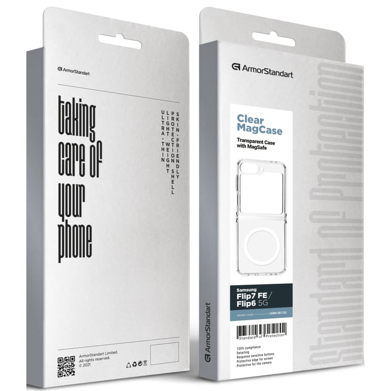 Чохол до мобільного телефона Armorstandart Clear MagCase Samsung Flip7 FE / Flip6 5G Transparent (ARM88136) - фото 5