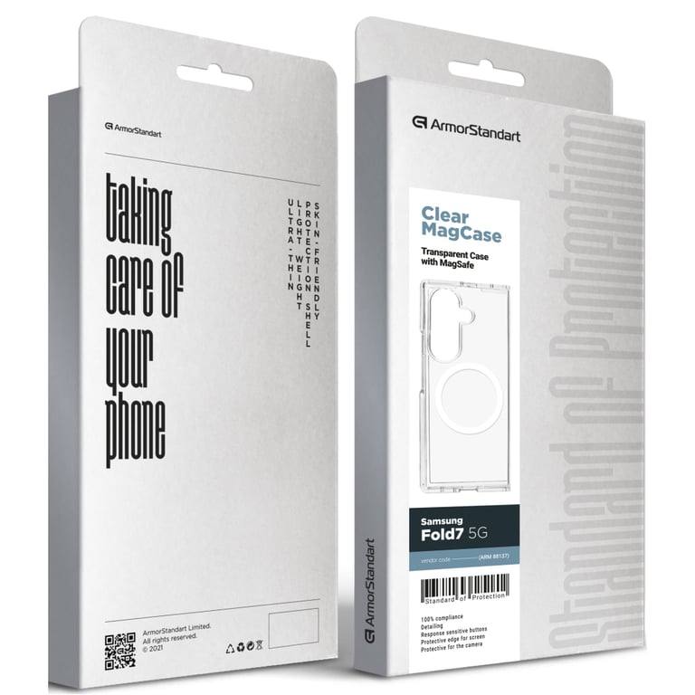 Чохол до мобільного телефона Armorstandart Clear MagCase Samsung Fold7 5G Transparent (ARM88137) - фото 5