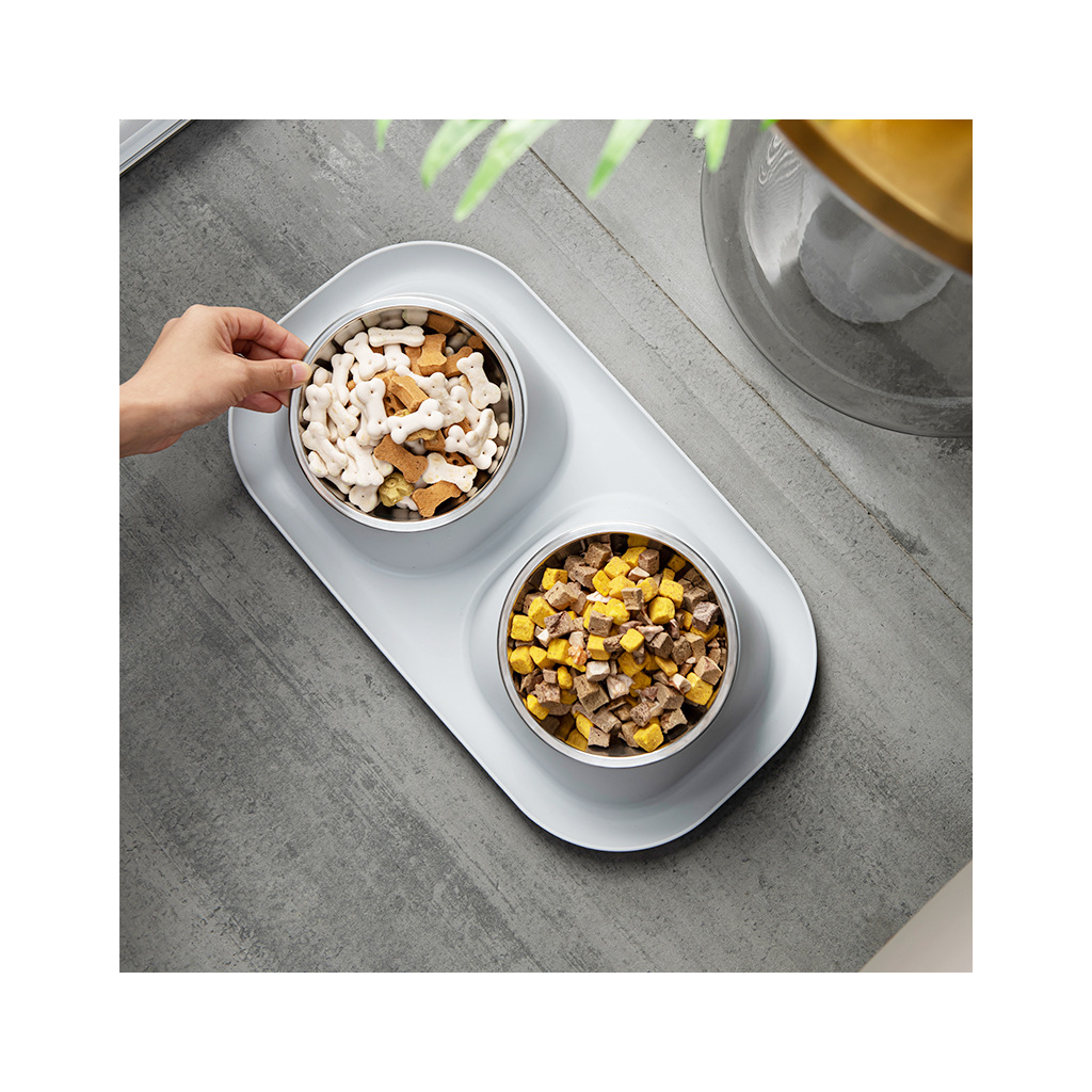 Посуд для котів Lapka Годівниця подвійна на підставці (LPK-25) - фото 4 Посуд для котів Lapka Годівниця подвійна на підставці (LPK-25) - фото 4