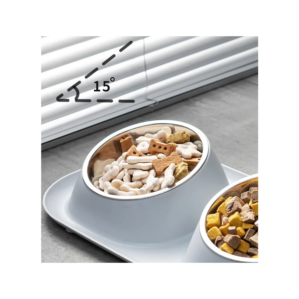 Посуд для котів Lapka Годівниця подвійна на підставці (LPK-25) - фото 5 Посуд для котів Lapka Годівниця подвійна на підставці (LPK-25) - фото 5