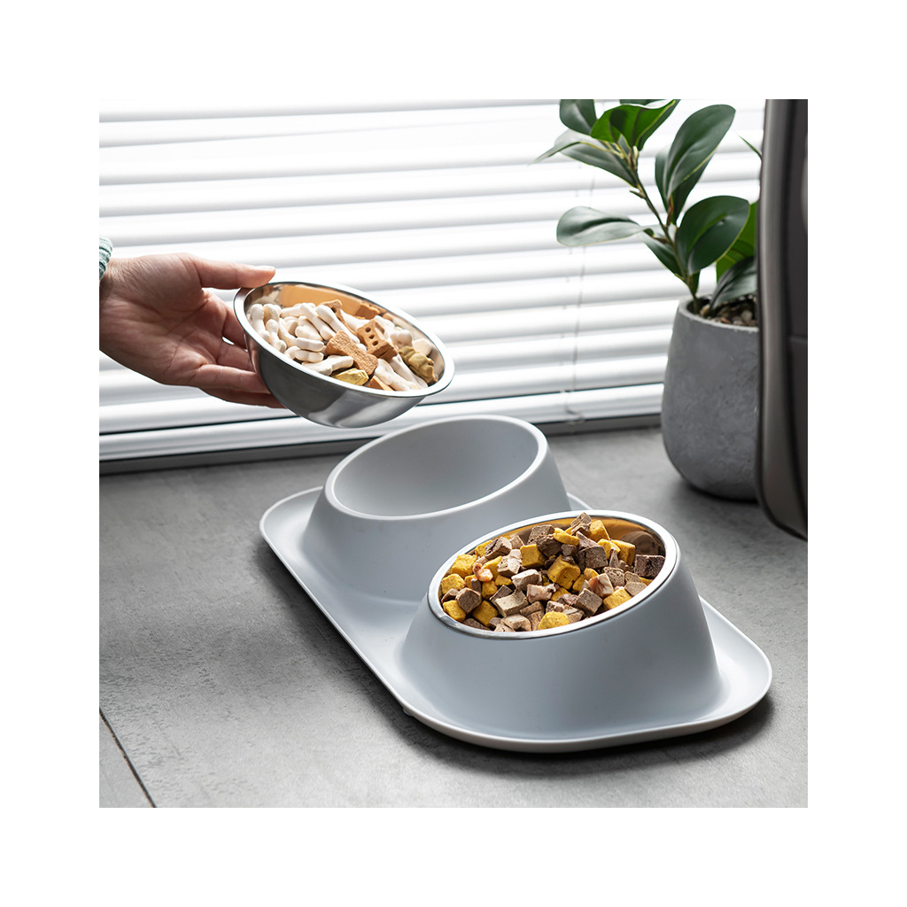 Посуд для котів Lapka Годівниця подвійна на підставці (LPK-25) - фото 7 Посуд для котів Lapka Годівниця подвійна на підставці (LPK-25) - фото 7