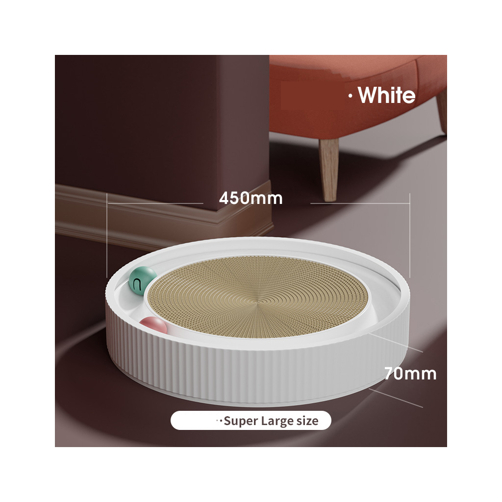 Дряпка (кігтеточка) для котів Lapka Скрапер «2-в-1» Кругла (LPK-17) - фото 3 Дряпка (кігтеточка) для котів Lapka Скрапер «2-в-1» Кругла (LPK-17) - фото 3