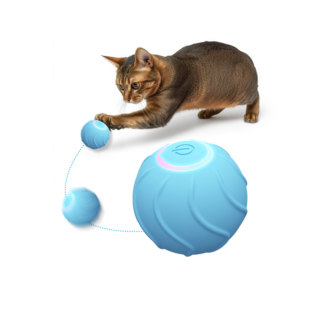 Іграшка для котів Lapka Інтерактивний М'яч-стрибунець (LPK-31) - фото 3 Іграшка для котів Lapka Інтерактивний М'яч-стрибунець (LPK-31) - фото 3