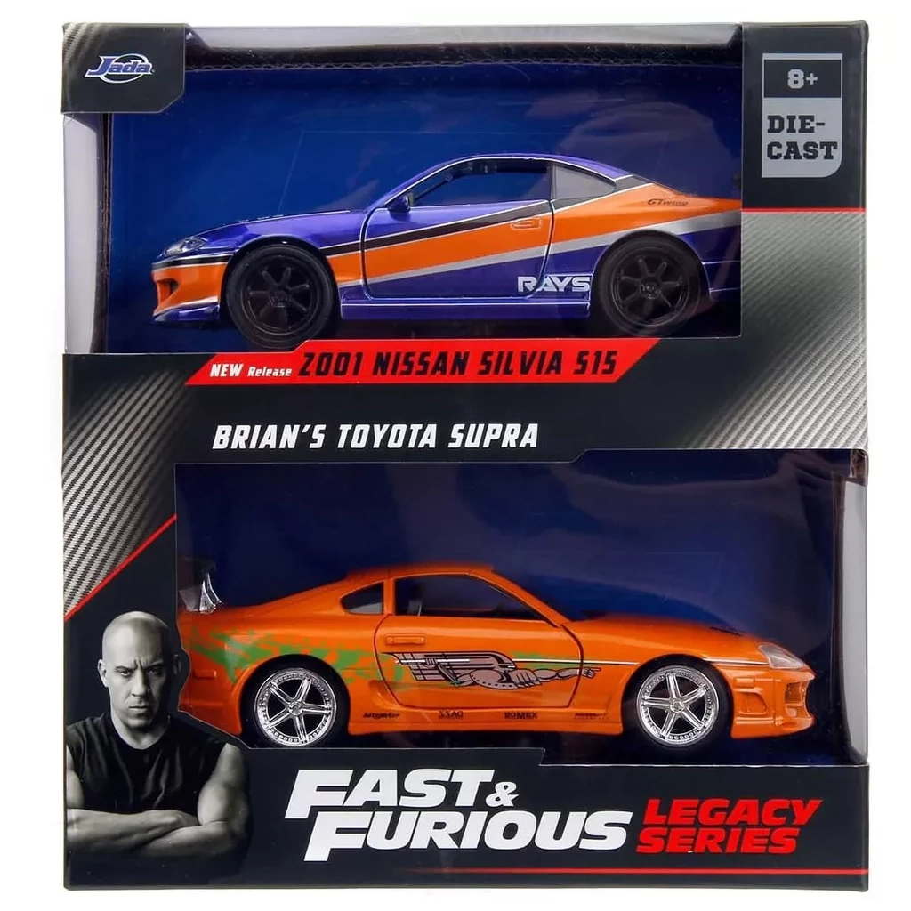 Машина Jada набiр автомоделей Fast and Furious Nissan Silvia S15 і Toyota Supra (253202017) - фото 7 Машина Jada набiр автомоделей Fast and Furious Nissan Silvia S15 і Toyota Supra (253202017) - фото 7