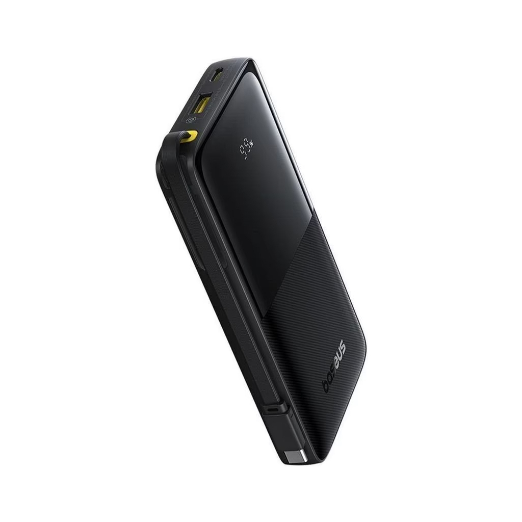 Батарея універсальна Baseus Bipow 2 Digital Display 10000mAh 20W with Built-in USB-C Cable Black (P10077101113-00) - фото 4 Батарея універсальна Baseus Bipow 2 Digital Display 10000mAh 20W with Built-in USB-C Cable Black (P10077101113-00) - фото 4