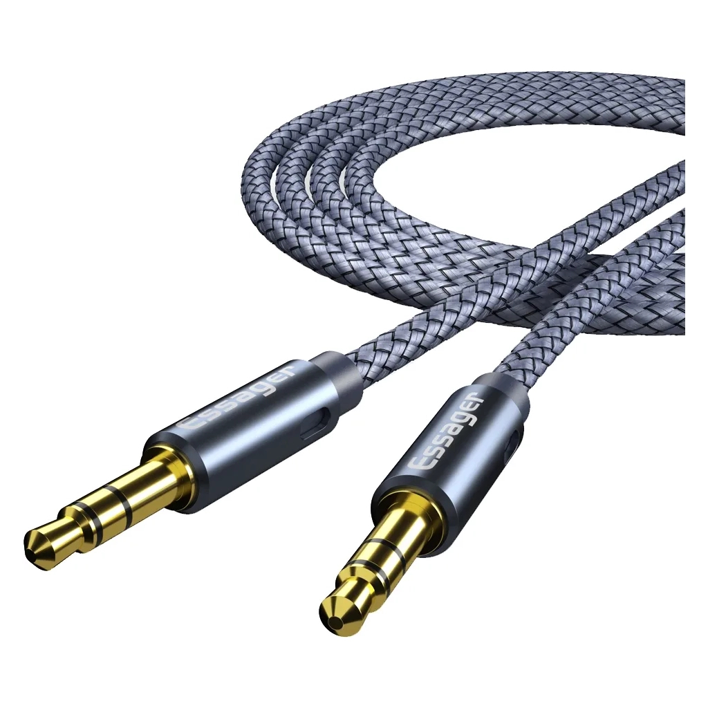 Кабель мультимедійний 3.5mm M to 3.5mm M 2.0m gray Essager (EYP35-DYA0G)