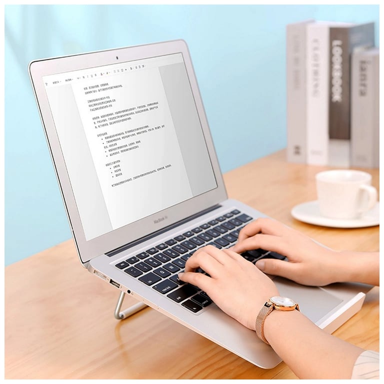 Підставка до ноутбука Ugreen LP230 Foldable Desktop Laptop Stand Silver (80348) - фото 7