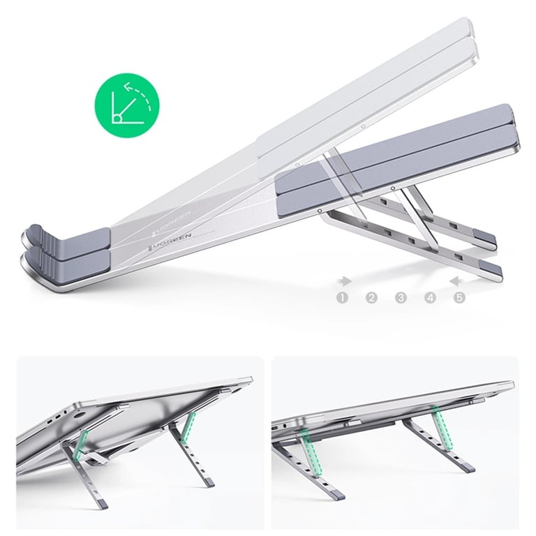 Підставка до ноутбука Ugreen LP451 Foldable Holder for Laptop Silver (40289) - фото 2