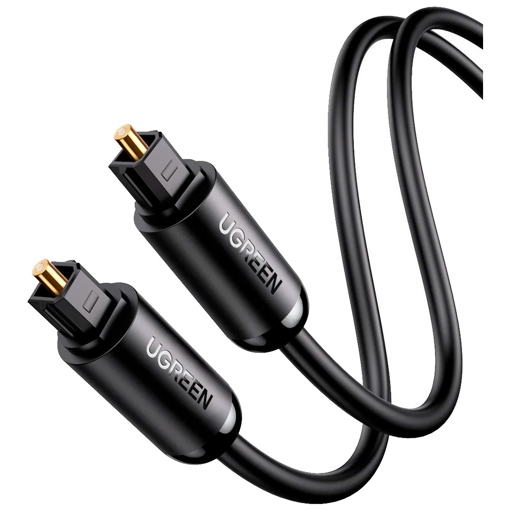 Кабель мультимедійний Optical Toslink 3.0m AV122 black Ugreen (70893) - фото 1