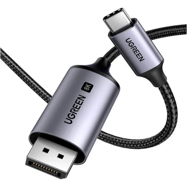 Кабель мультимедійний USB-C to DisplayPort M 2.0m 8K CM556 black Ugreen (25158) - фото 1