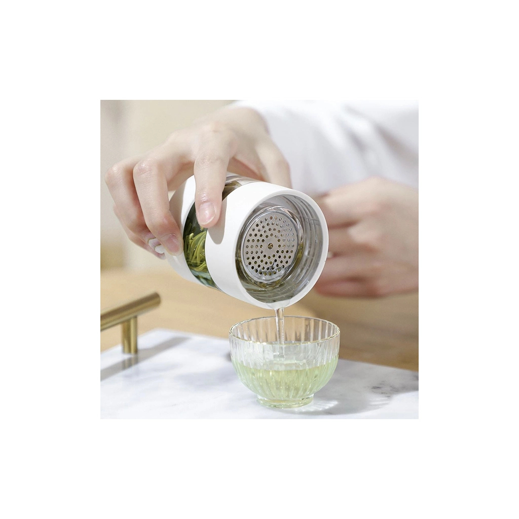 Термос Xiaomi Quange Intelligent Tea Separator Cup White (H8134) - фото 5 Термос Xiaomi Quange Intelligent Tea Separator Cup White (H8134) - фото 5