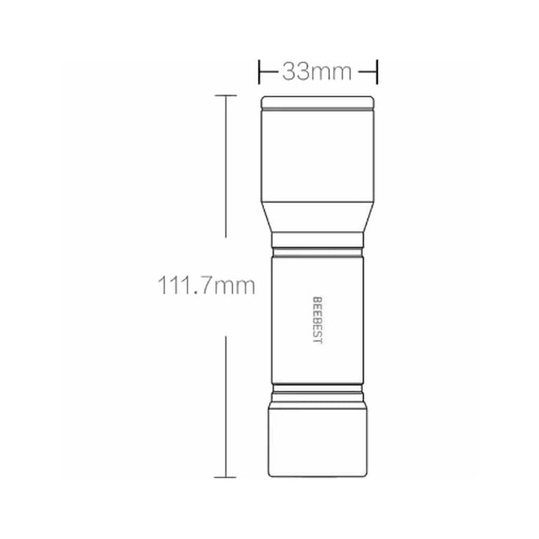 Ліхтар Xiaomi BeeBest Extreme bee portable flashlight F1 Black (6971389250208) - фото 8
