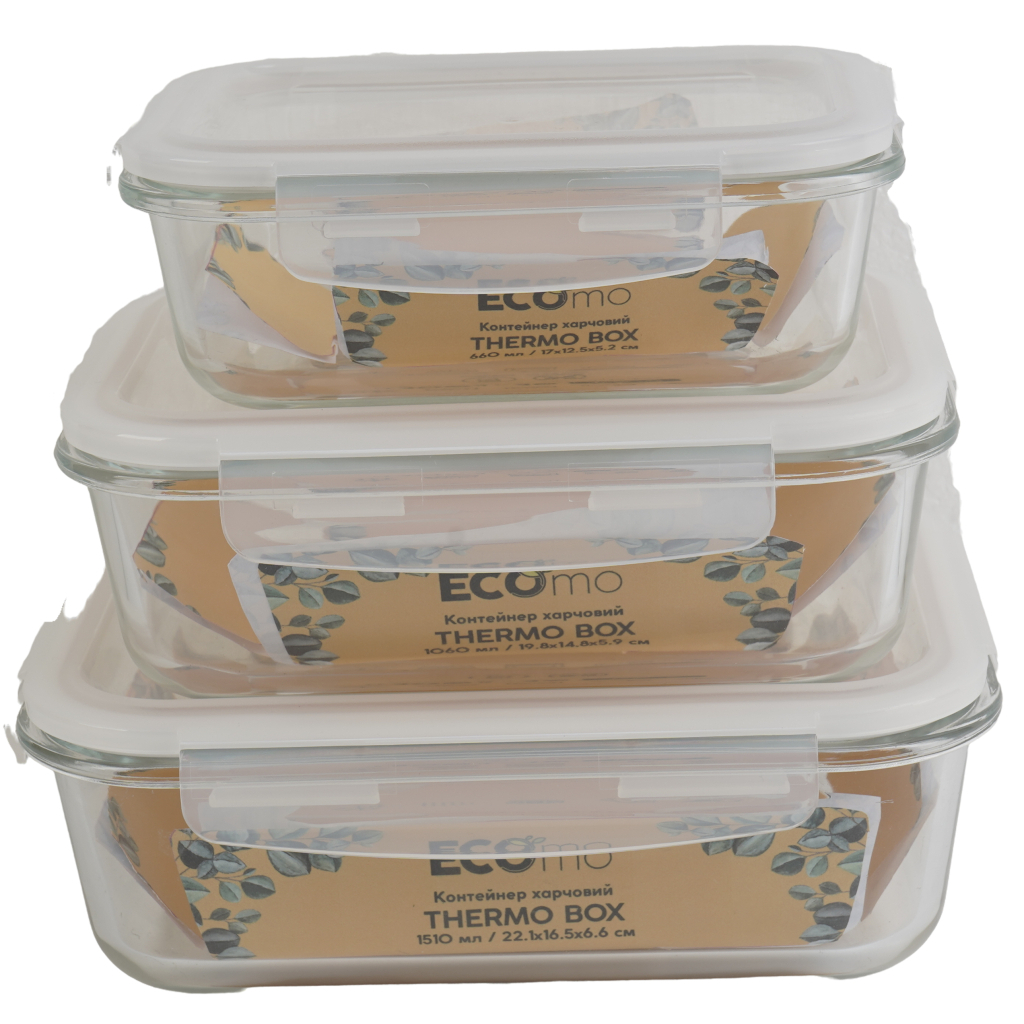 Харчовий контейнер Ecomo Thermo Box прямокутний 620 мл (3RC065-LL) - фото 3 Харчовий контейнер Ecomo Thermo Box прямокутний 620 мл (3RC065-LL) - фото 3