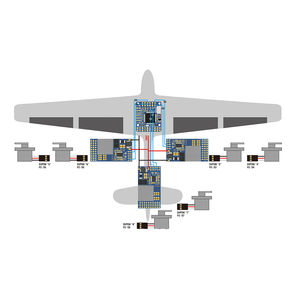Плата розподілу живлення (PDB) MATEK SVPDB-12S (SVPDB12S) - фото 4 Плата розподілу живлення (PDB) MATEK SVPDB-12S (SVPDB12S) - фото 4