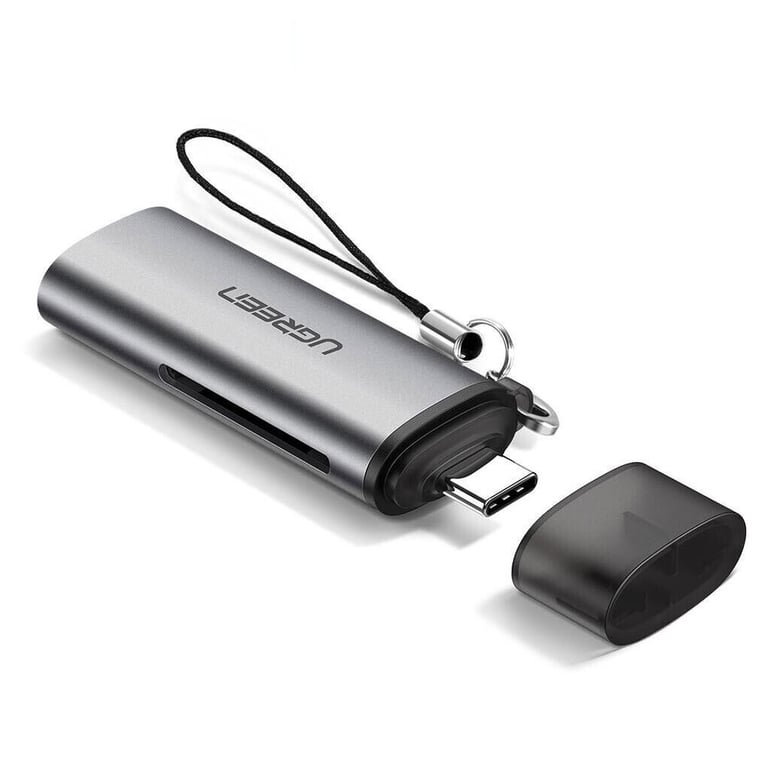 Зчитувач флеш-карт Ugreen USB Type-C 3.1 to TF/SD CM184 Gray (50704) - фото 1