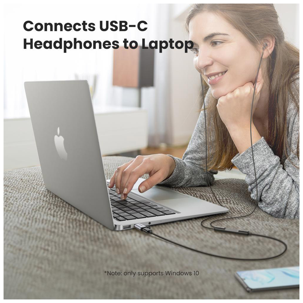 Перехідник USB 3.0 AM to USB-C F gray Ugreen (50533) - фото 5 Перехідник USB 3.0 AM to USB-C F gray Ugreen (50533) - фото 5