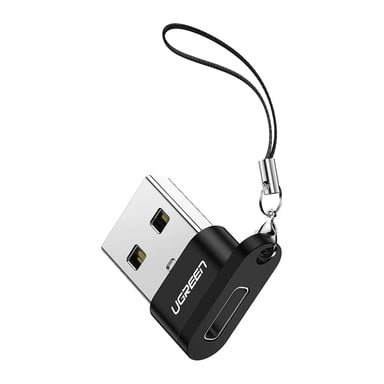 Перехідник USB 2.0 AM to USB-C F black Ugreen (50568) - фото 1