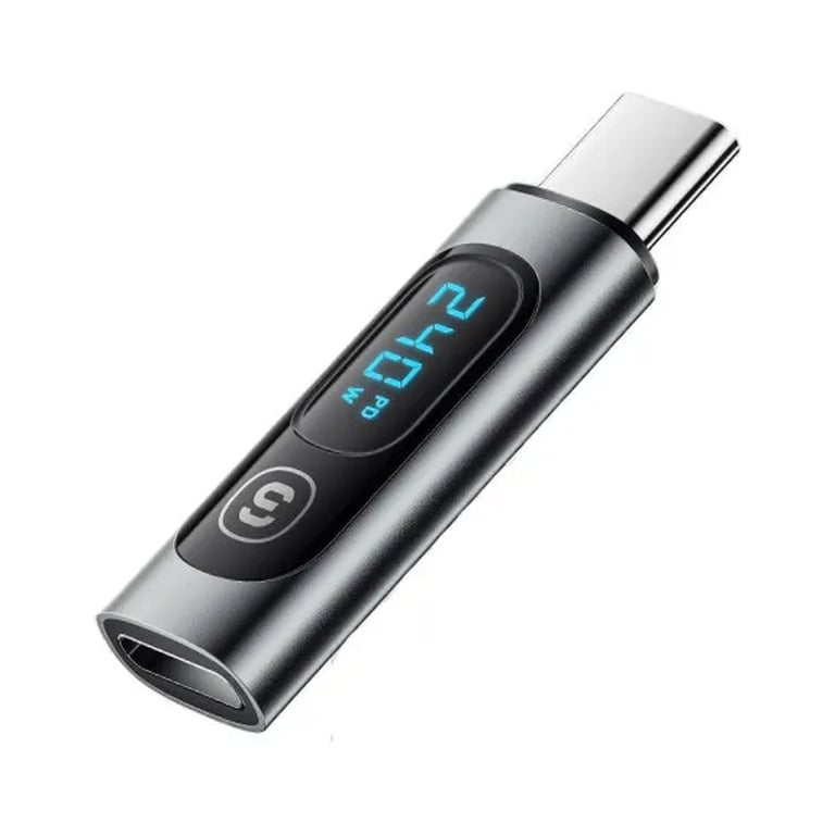 Перехідник USB-C F to USB-C M digital display Essager (EZJTT-TX0G-P) - фото 1