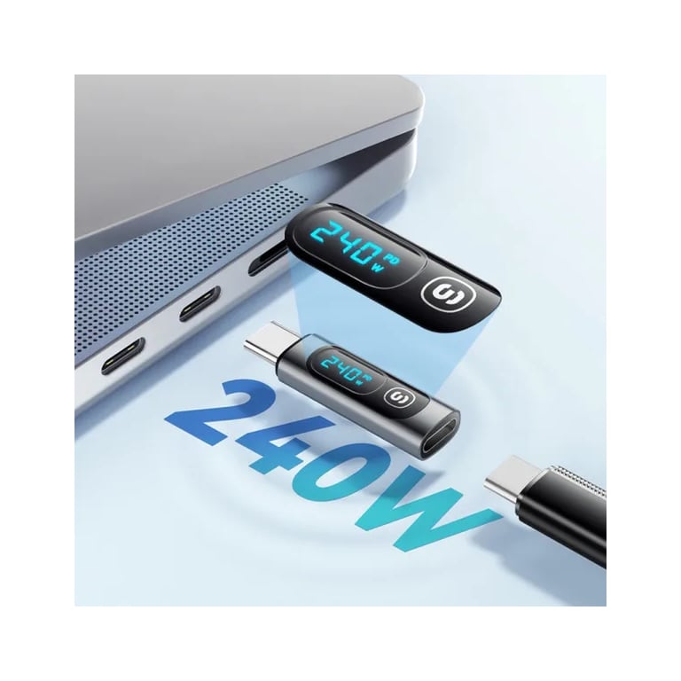 Перехідник USB-C F to USB-C M digital display Essager (EZJTT-TX0G-P) - фото 10