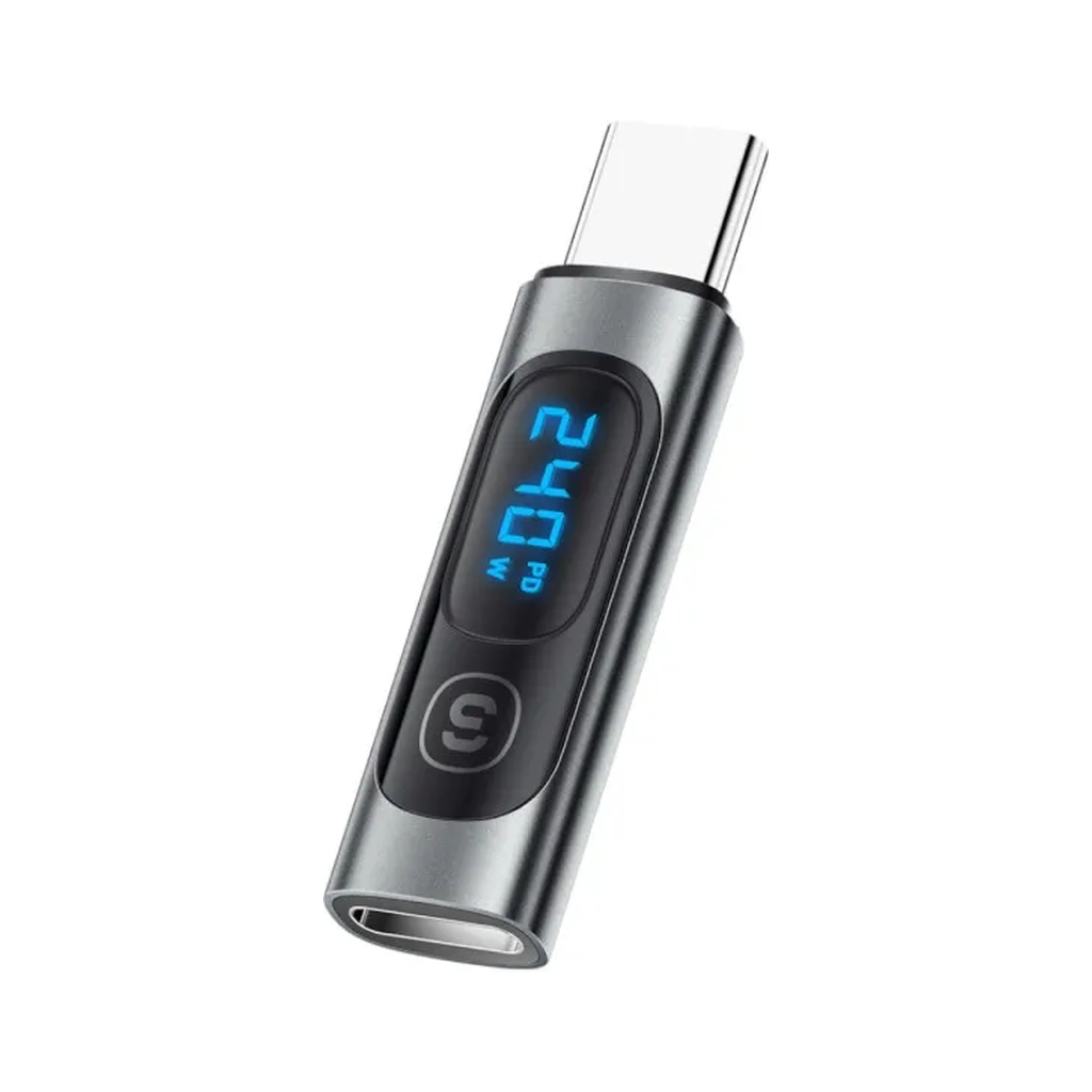 Перехідник USB-C F to USB-C M digital display Essager (EZJTT-TX0G-P) - фото 2 Перехідник USB-C F to USB-C M digital display Essager (EZJTT-TX0G-P) - фото 2