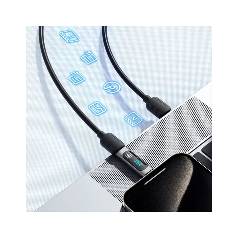 Перехідник USB-C F to USB-C M digital display Essager (EZJTT-TX0G-P) - фото 7