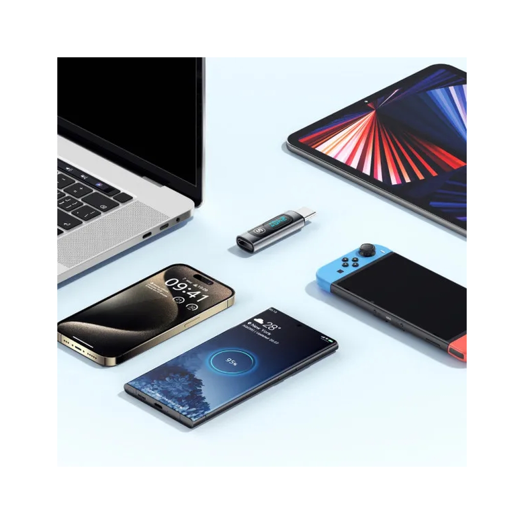 Перехідник USB-C F to USB-C M digital display Essager (EZJTT-TX0G-P) - фото 8 Перехідник USB-C F to USB-C M digital display Essager (EZJTT-TX0G-P) - фото 8