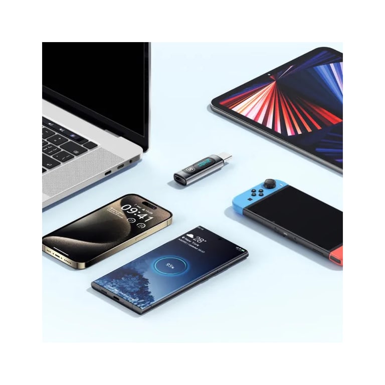 Перехідник USB-C F to USB-C M digital display Essager (EZJTT-TX0G-P) - фото 8