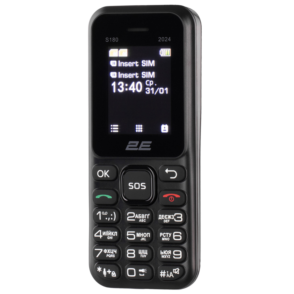 Мобільний телефон 2E S180 2024 Black (694743653885) - фото 10 Мобільний телефон 2E S180 2024 Black (694743653885) - фото 10
