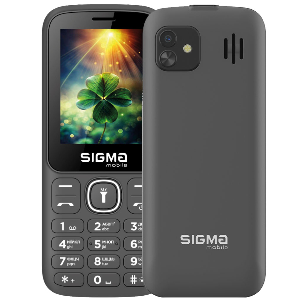 Мобільний телефон Sigma X-style 242 LUCKY Grey (4827798792926) Мобільний телефон Sigma X-style 242 LUCKY Grey (4827798792926)