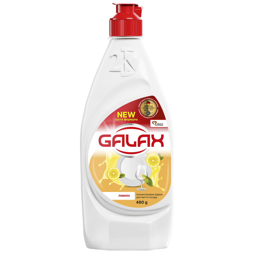 Засіб для ручного миття посуду Galax Лимон 480 г (4823128000587) Засіб для ручного миття посуду Galax Лимон 480 г (4823128000587)