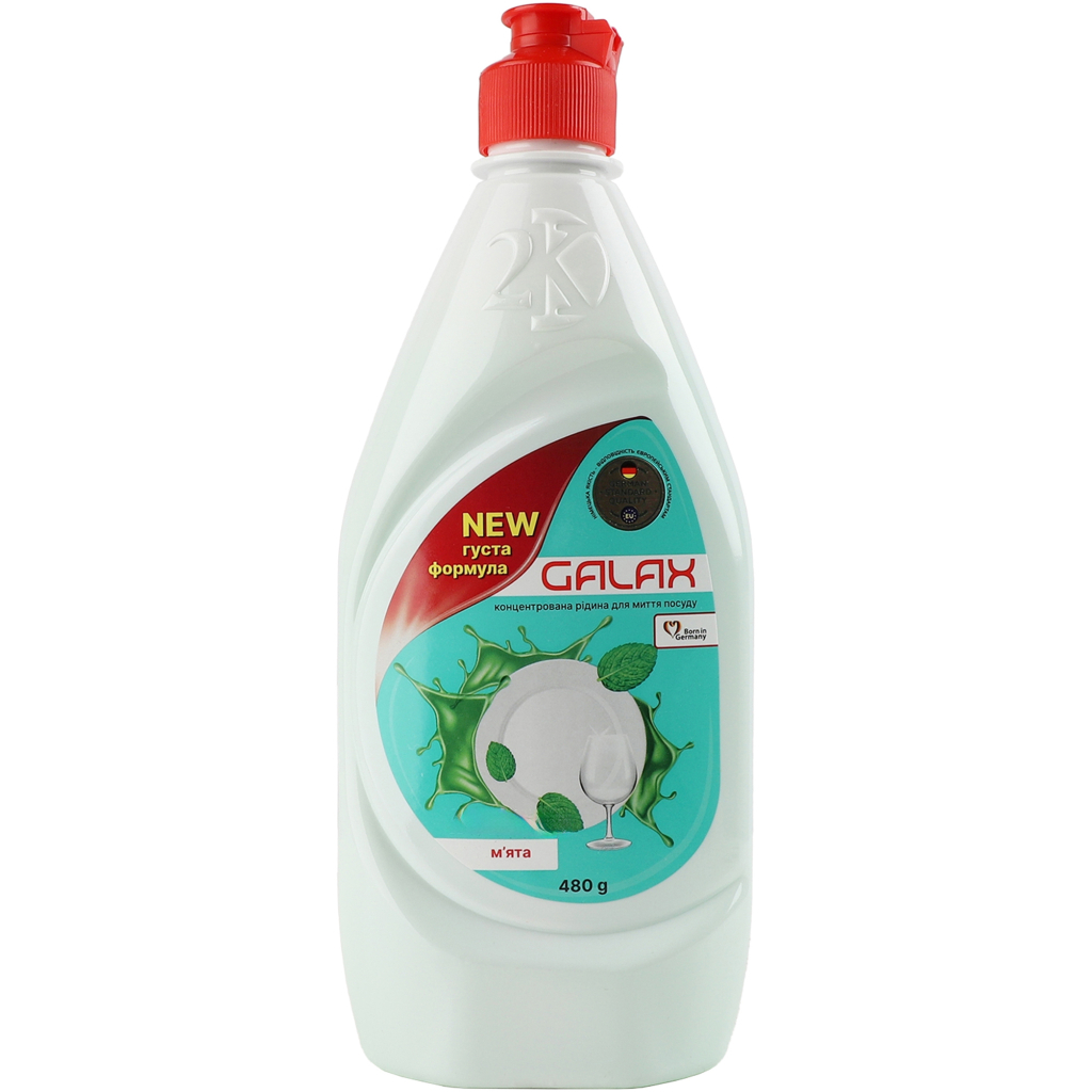 Засіб для ручного миття посуду Galax М%27ята 480 г (4823128000600) Засіб для ручного миття посуду Galax М%27ята 480 г (4823128000600)