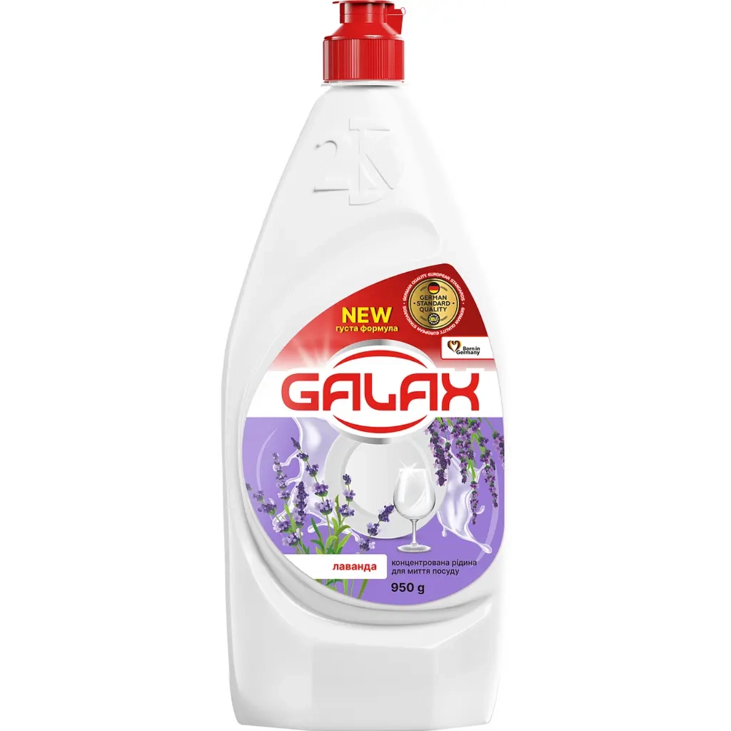 Засіб для ручного миття посуду Galax Лаванда 950 г (4823128005063) Засіб для ручного миття посуду Galax Лаванда 950 г (4823128005063)