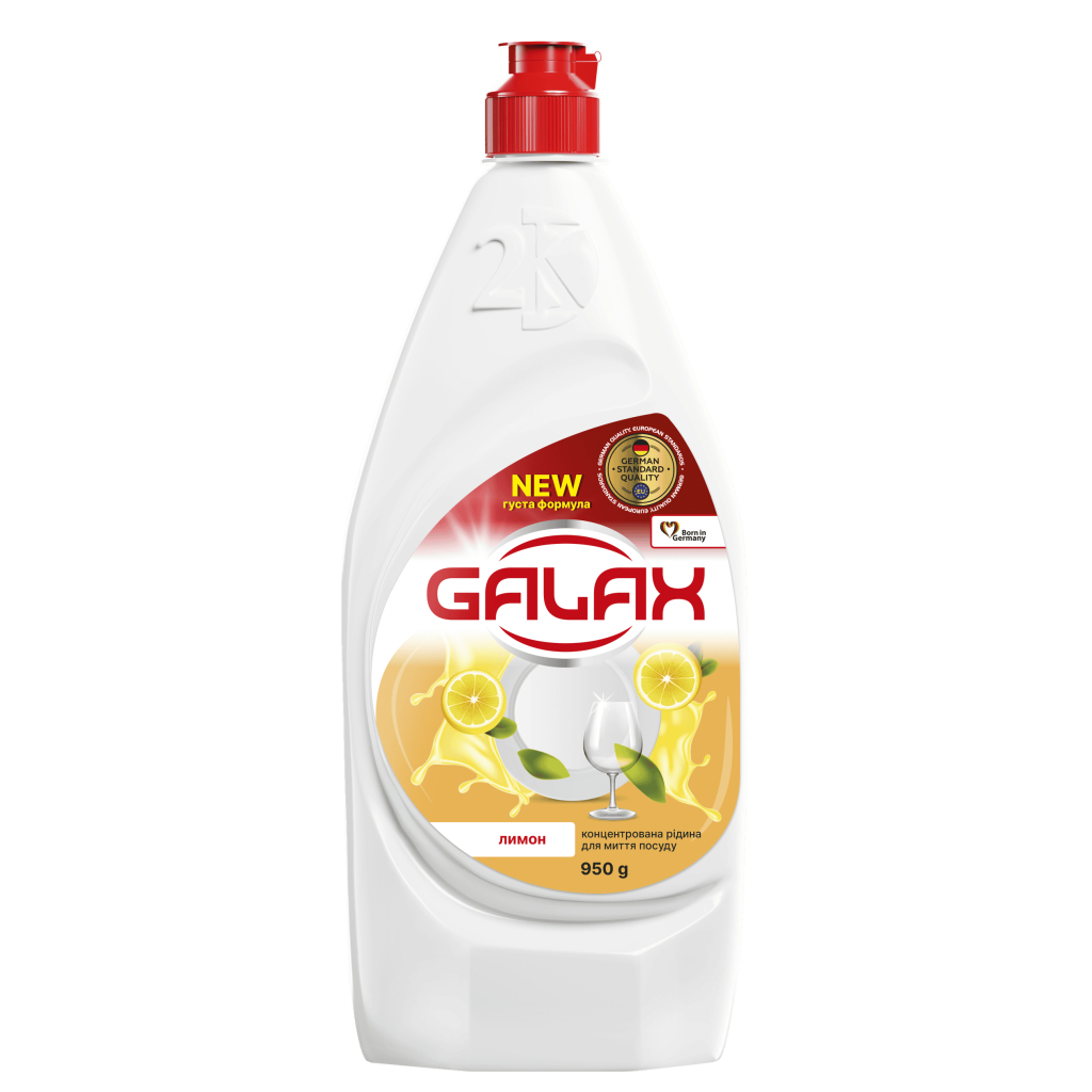 Засіб для ручного миття посуду Galax Лимон 950 г (4823128000594) Засіб для ручного миття посуду Galax Лимон 950 г (4823128000594)