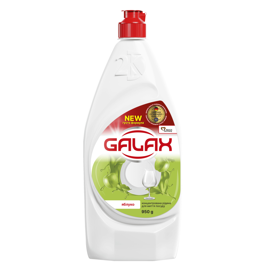 Засіб для ручного миття посуду Galax Яблуко 950 г (4823128000655) Засіб для ручного миття посуду Galax Яблуко 950 г (4823128000655)
