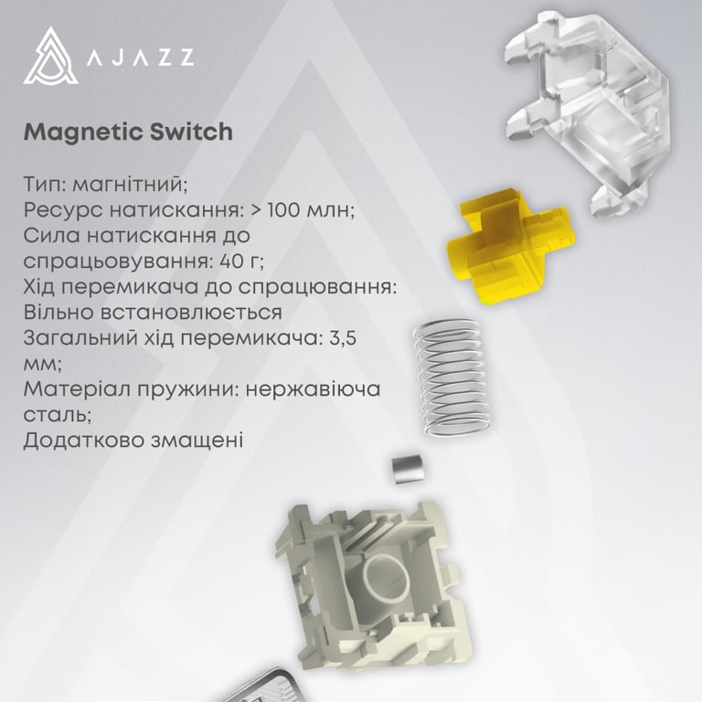 Клавіатура Ajazz AK680 MAX Magnetic Switch RGB USB Black (AK680-M-BGY-AW) - фото 4