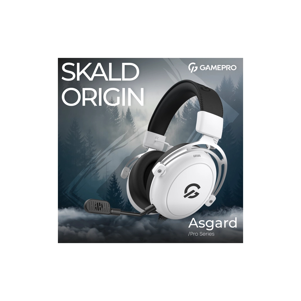 Навушники GamePro Asgard Skald Origin White (HS850W) - фото 6 Навушники GamePro Asgard Skald Origin White (HS850W) - фото 6