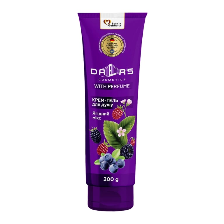 Гель для душу Dalas Cosmetics Ягідний мікс 200 г (4262396142078)