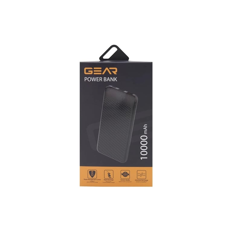 Батарея універсальна GEAR 10000mAh, 10W, USB-TypeC, 2*USB-A, Micro-USB, black (SL10) - фото 5