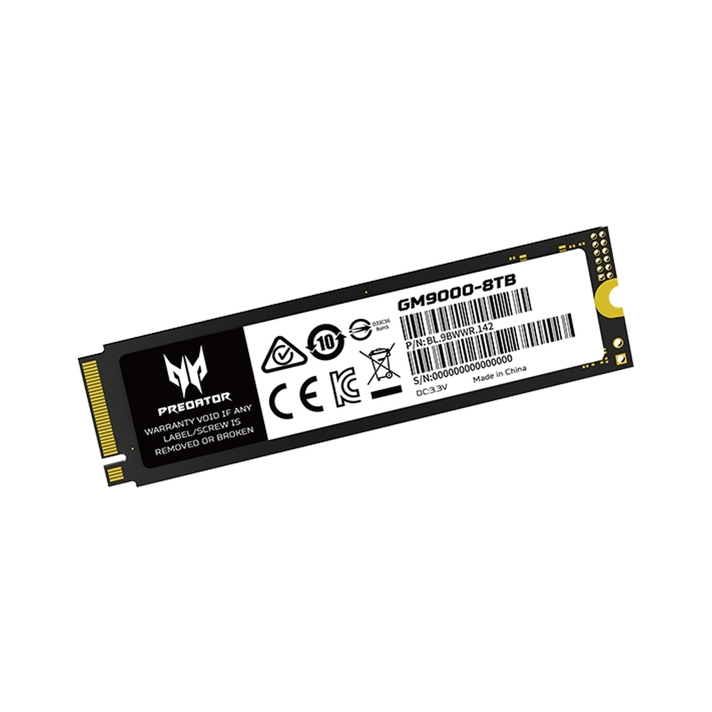Накопичувач SSD M.2 2280 8TB GM9000 Acer Predator (BL.9BWWR.142) - фото 5 Накопичувач SSD M.2 2280 8TB GM9000 Acer Predator (BL.9BWWR.142) - фото 5