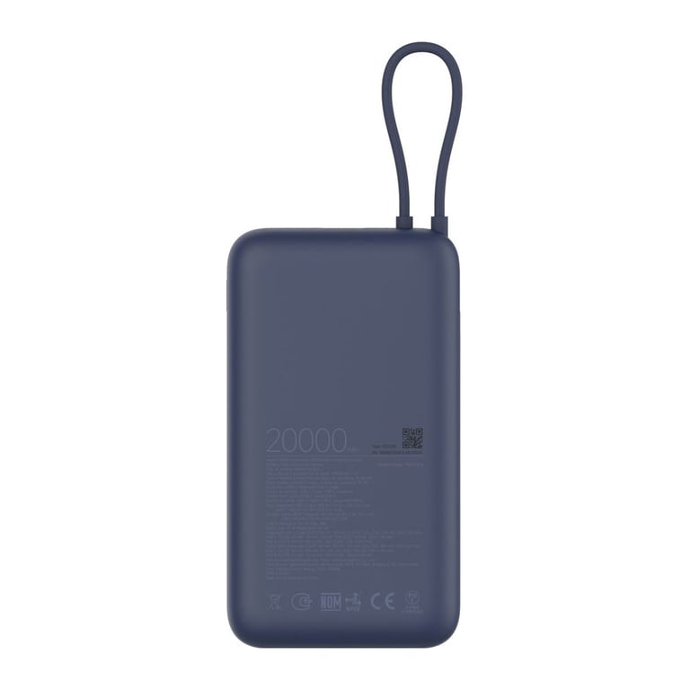 Батарея універсальна Xiaomi 20000mAh 33W Integrated Cable (BHR8975GL / 1096299) - фото 5