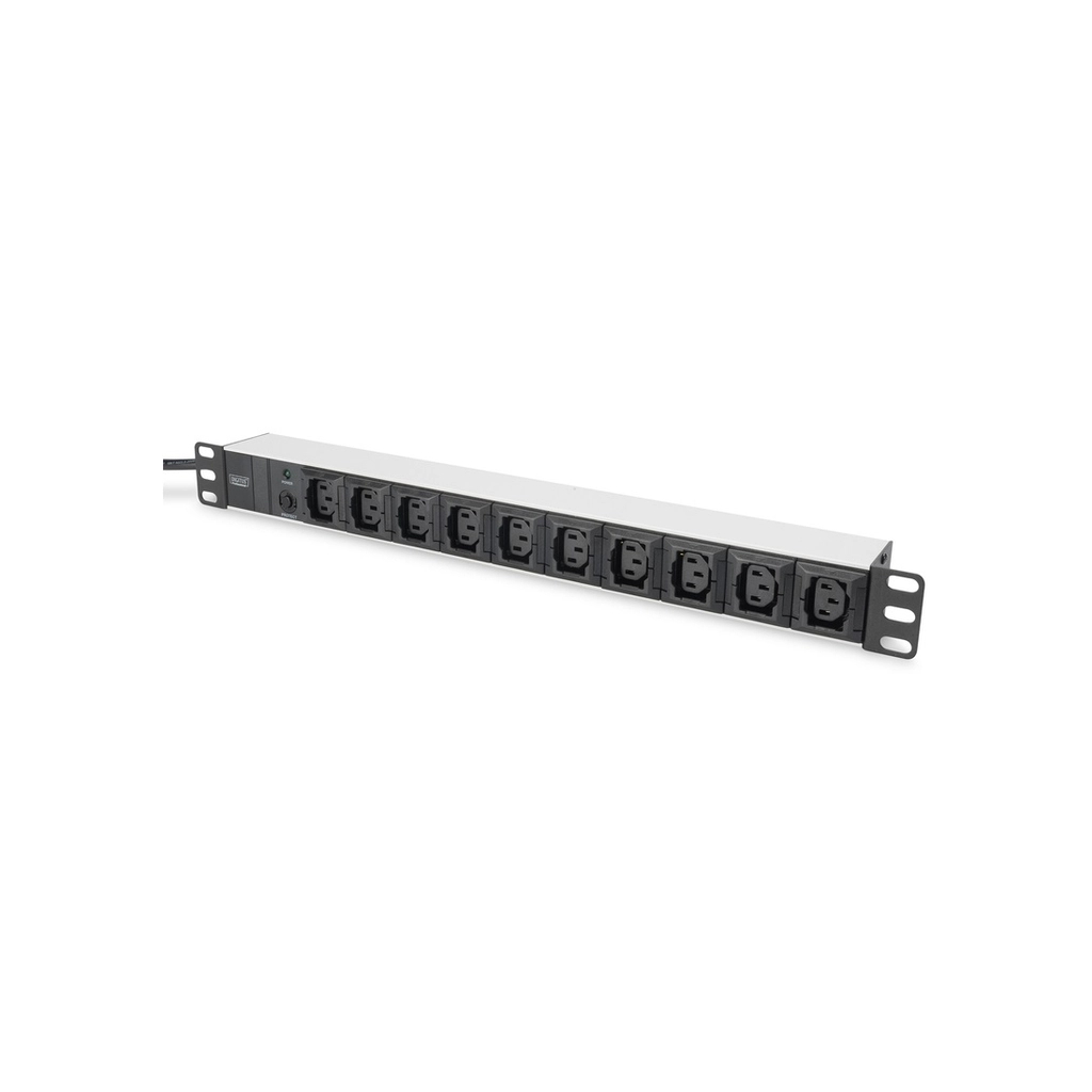 Силовий блок 19" 1U w/PDU 10xC13, 10A, 250V, вилка C14 Digitus (DN-95404) - фото 1