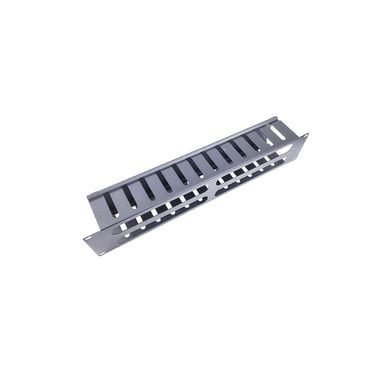 Кабельний організатор 19" 2U з кришкою SN (80мм) - 9005 Eserver (КР-012.2U.19) - фото 1