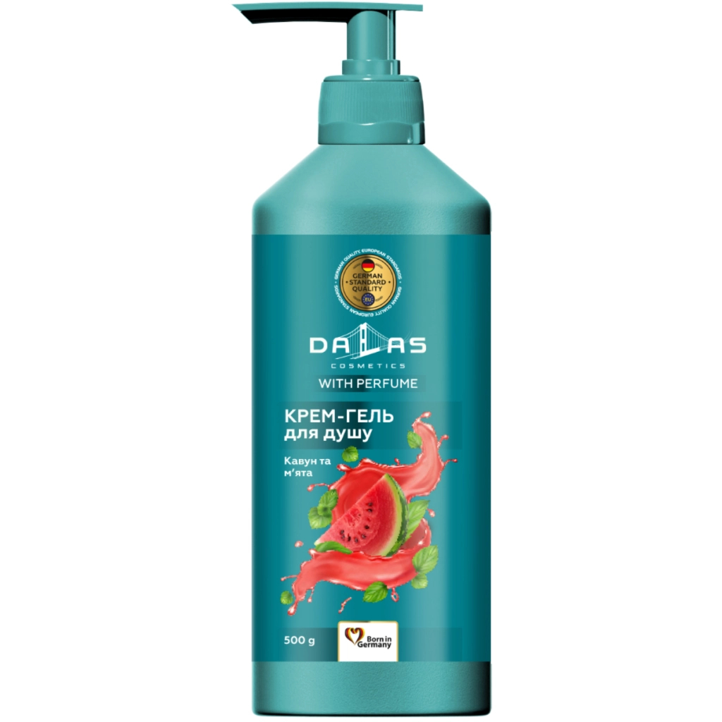 Гель для душу Dalas Cosmetics Кавун та м'ята 500 г (4823128004820) - фото 1