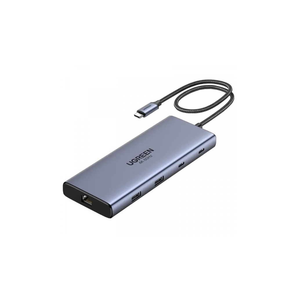 Порт-реплікатор UGREEN Dock CM639 USB3.2 Type-C --> HDMIx2, 60Hz/2xUSB-A/2xUSB-C 3.2/ RJ45/SD/TF/PD 100W (45380) Порт-реплікатор UGREEN Dock CM639 USB3.2 Type-C --> HDMIx2, 60Hz/2xUSB-A/2xUSB-C 3.2/ RJ45/SD/TF/PD 100W (45380)