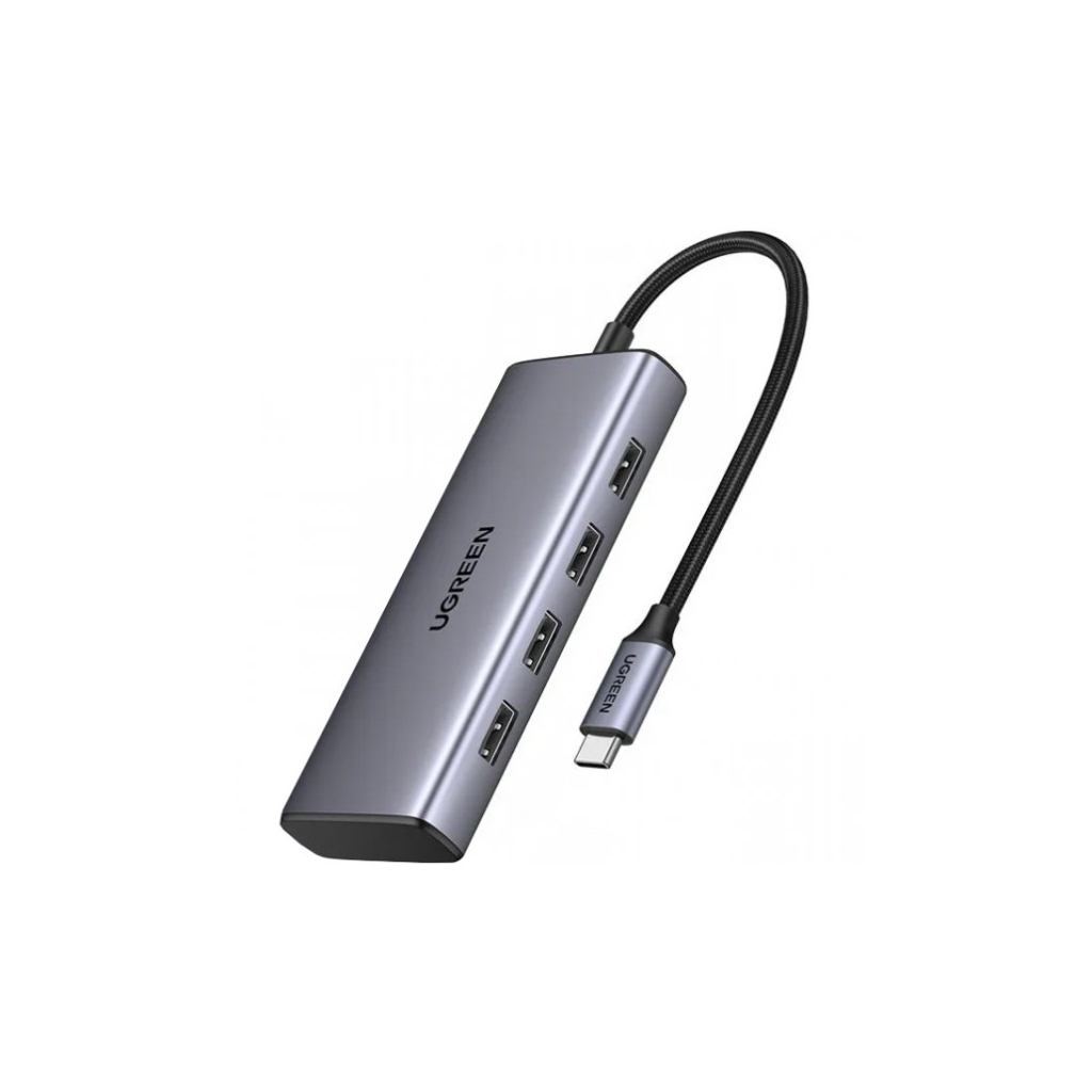 Порт-реплікатор Ugreen Dock CM498 USB 3.0 Type-C -> 1хUSB-A 3.0/3хUSB-A 2.0/2xHDMI 4K 30Гц PD (35897) - фото 1