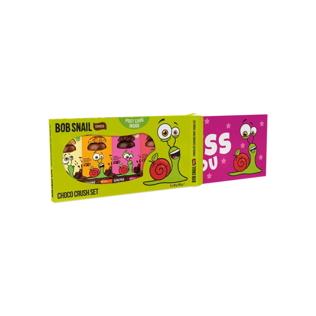 Цукерка Bob Snail Ягідно-фруктові в шоколаді 30 г х 5 шт (4820219347903) Цукерка Bob Snail Ягідно-фруктові в шоколаді 30 г х 5 шт (4820219347903)