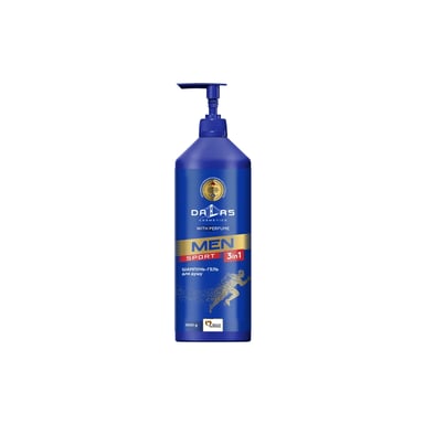 Гель для душу Dalas Cosmetics Sport 3 в 1 Для чоловіків 1000 г (4262396142092) - фото 1