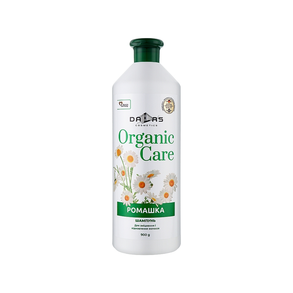 Шампунь Dalas Cosmetics Organic Care Ромашка Для зміцнення і відновлення волосся 900 г (4823128000037) - фото 1