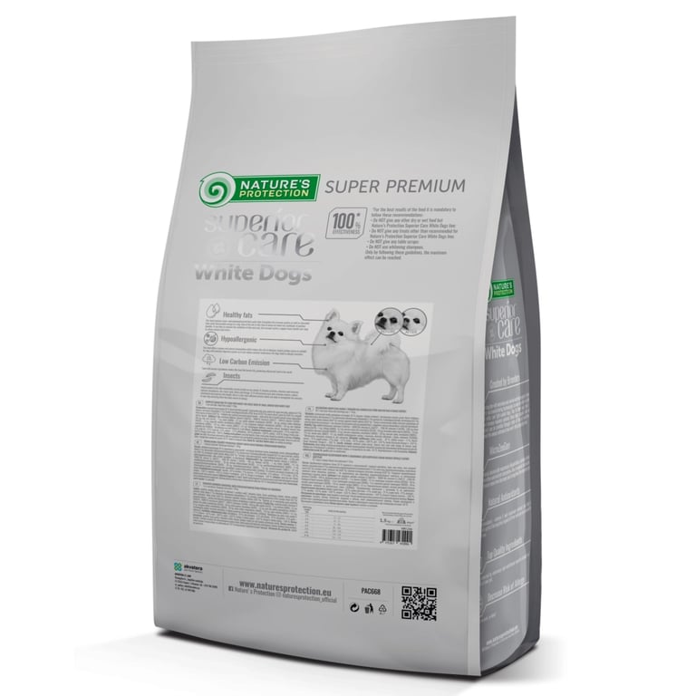 Сухий корм для собак Nature's Protection Superior Care White Dogs Grain Free Insect Adult Small Breeds 1.5 кг (NPSC47441) - фото 2